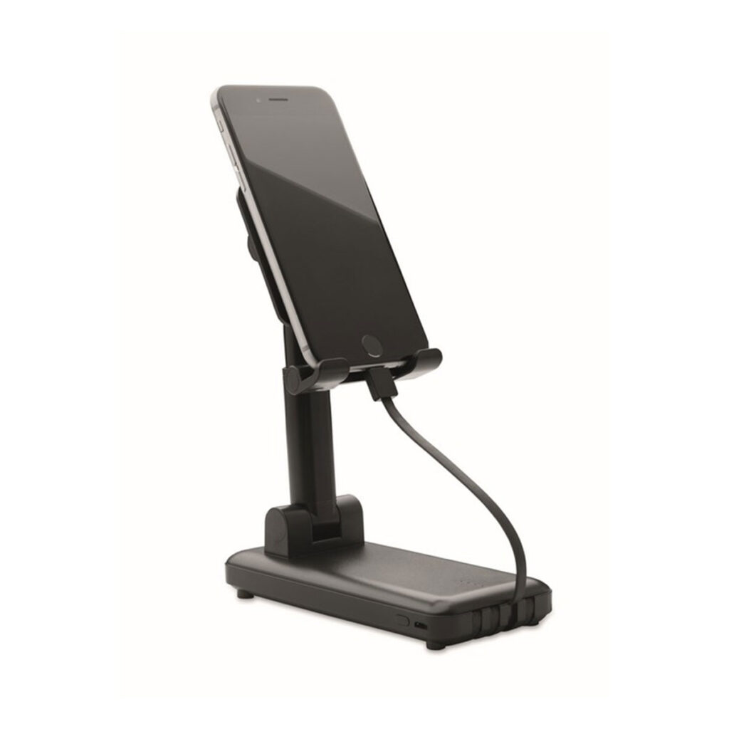 High Quality Power Bank avec support téléphone 2 en 1 Batterie Mobile chargeur rapide portable compatible tout téléphone câble intégré