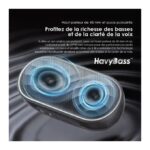 Oraimo SpaceBox Haut-parleur Bluetooth Avec Radio FM, Lumières Personnalisables, égaliseur – Image 5