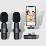 Micro cravate sans fil pour iPhone et samung tecno usb c K9 Microphone Lavalier Sans Fil Studio Gaming pour iPhone PC Ordinateur Professionnel Micro Diffusion en Direct – Image 2
