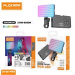 Mini Lampe vidéo Selfie Light LED RGB avec Clip annulaire U160 Pro Portable LED Light (Rechargeable) PLOKAMA – Image 6