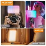 Mini Lampe vidéo Selfie Light LED RGB avec Clip annulaire U160 Pro Portable LED Light (Rechargeable) PLOKAMA – Image 5
