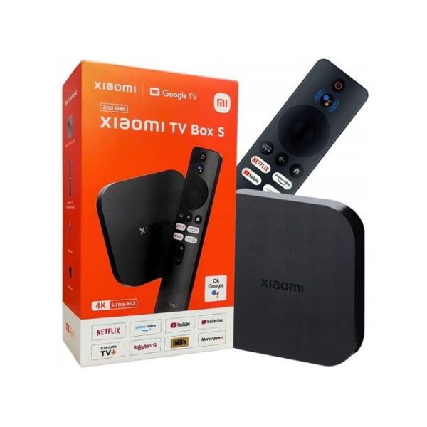 Xiaomi Mi TV Box S (2e Génération) 2GB RAM, 8GB ROM, Android TV 4K Noir