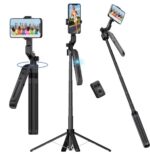 Trépied mobile Q515 à suivi automatique du visage et rotation à 360