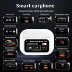 Écouteurs sans fil Bluetooth avec réduction de bruit, chargement rapide, écran tactile LCD intelligent – Image 6