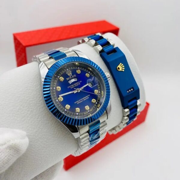 Montre Homme Rolex - Bracelet en Acier Inoxydable