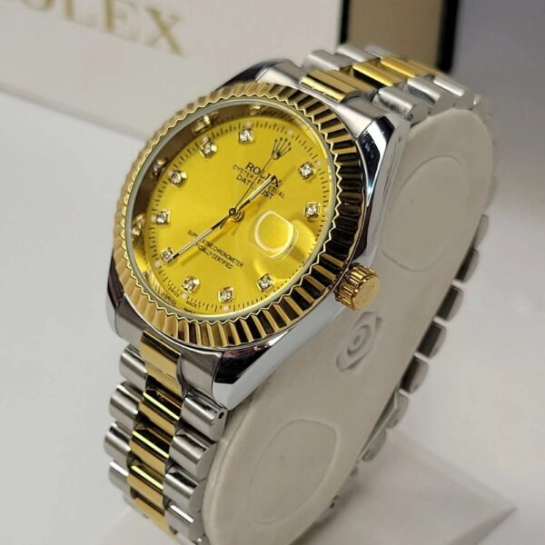 Rolex  Montre Pour Homme - Conception Luxueuse Argent et Doré