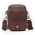 Mini-Sacoche Bandoulière en Cuir Compacte - Pour Téléphone et Essentiels