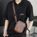 Mini-Sacoche Bandoulière en Cuir Compacte - Pour Téléphone et Essentiels – Image 3