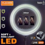 Plokama R45 Soft LED Ring Light 45cm - 360° Rotating -Anneau lumineux LED souple Plokama R45 45 cm - conception antidérapante, télécommande sans fil, luminosité et température de couleur réglables, protection des yeux – Image 5