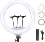 Plokama R45 Soft LED Ring Light 45cm - 360° Rotating -Anneau lumineux LED souple Plokama R45 45 cm - conception antidérapante, télécommande sans fil, luminosité et température de couleur réglables, protection des yeux – Image 2