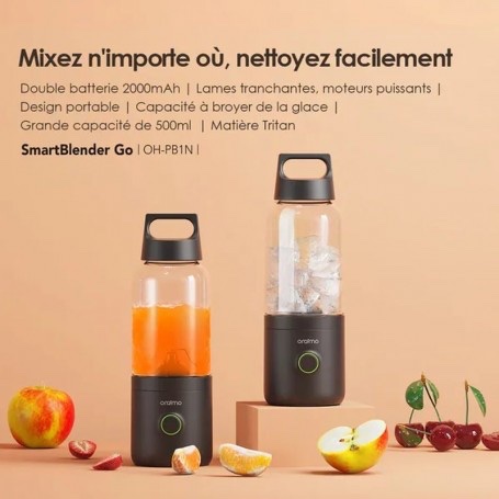 ORAIMO SMARTBLENDER GO 500ML – MIXEUR PORTABLE PUISSANT 75W