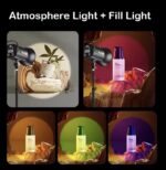 Lampe LED MM8518 multifonctionnelle RGBW 500 W pour la photographie et la vidéo, avec télécommande – Image 2