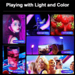 Éclairage vidéo LED RGB pour studio photo et vidéo, smartphone et selfies. – Image 2