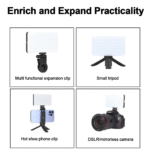 Éclairage vidéo LED RGB pour studio photo et vidéo, smartphone et selfies. – Image 4