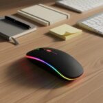 Souris de jeu ergonomique rétroéclairée LED rechargeable
RGB BT 2.4Ghz sans fil Interface USB Compatible avec ordinateur portable PC ou ordinateur – Image 4
