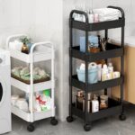 Etagère paniers de rangement de cuisine avec roue à 4 niveaux T1 – Image 2