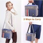 Sac Isotherme Lunch Box Repas Bureau pour Femme et Homme et Étudiants avec Bandoulière pour Travail – Image 4