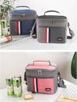 Sac Isotherme Lunch Box Repas Bureau pour Femme et Homme et Étudiants avec Bandoulière pour Travail – Image 3