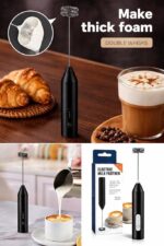 Mini Batteur Electrique à lait et œufs rechargeable 2 en 1. – Image 2