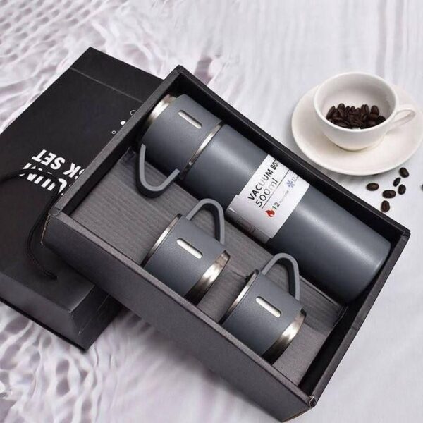 Thermos à Double couche en acier inoxydable de 500ml avec gobelet