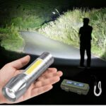 Lampe torche de poche LED tactique et polyvalente avec éclairage latéral COB – Image 4