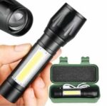 Lampe torche de poche LED tactique et polyvalente avec éclairage latéral COB – Image 2