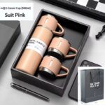 Thermos à Double couche en acier inoxydable de 500ml avec gobelet – Image 4