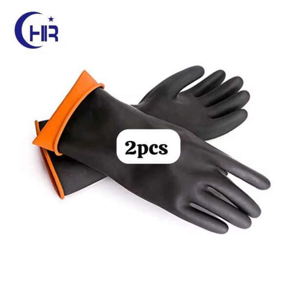 Gants de Nettoyage Gants en latex Sécurité Gants en Caoutchouc Résistants aux Produits Chimiques Gants en latex Résistants aux Acides Hommes Femmes Outils de Cuisine Maison, Confort Respiran