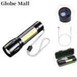 Lampe torche de poche LED tactique et polyvalente avec éclairage latéral COB