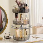 Organisateur de Maquillage Rotatif 360° – Présentoir Cosmétiques et Parfums – Design Luxe Cannelé – Image 2