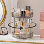 Organisateur de Maquillage Rotatif 360° – Présentoir Cosmétiques et Parfums – Design Luxe Cannelé – Image 3
