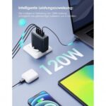 CHARGEUR USB-C 120W ORAIMO HYPERGAN – 4 PORTS ULTRA RAPIDE – MACBOOK ET SMARTPHONES – Image 3