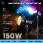 Lampe LED MM8518 multifonctionnelle RGB 300W pour la photographie et la vidéo, avec télécommande – Image 2